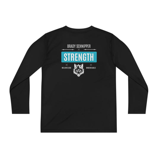 Custom BRADY S Youth Long Sleeve Competitor Tee