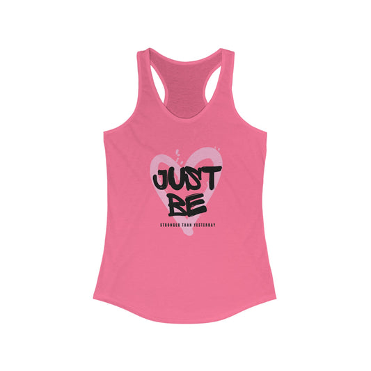 Just Be: Graffiti Pink Heart Women's Racerback Tank