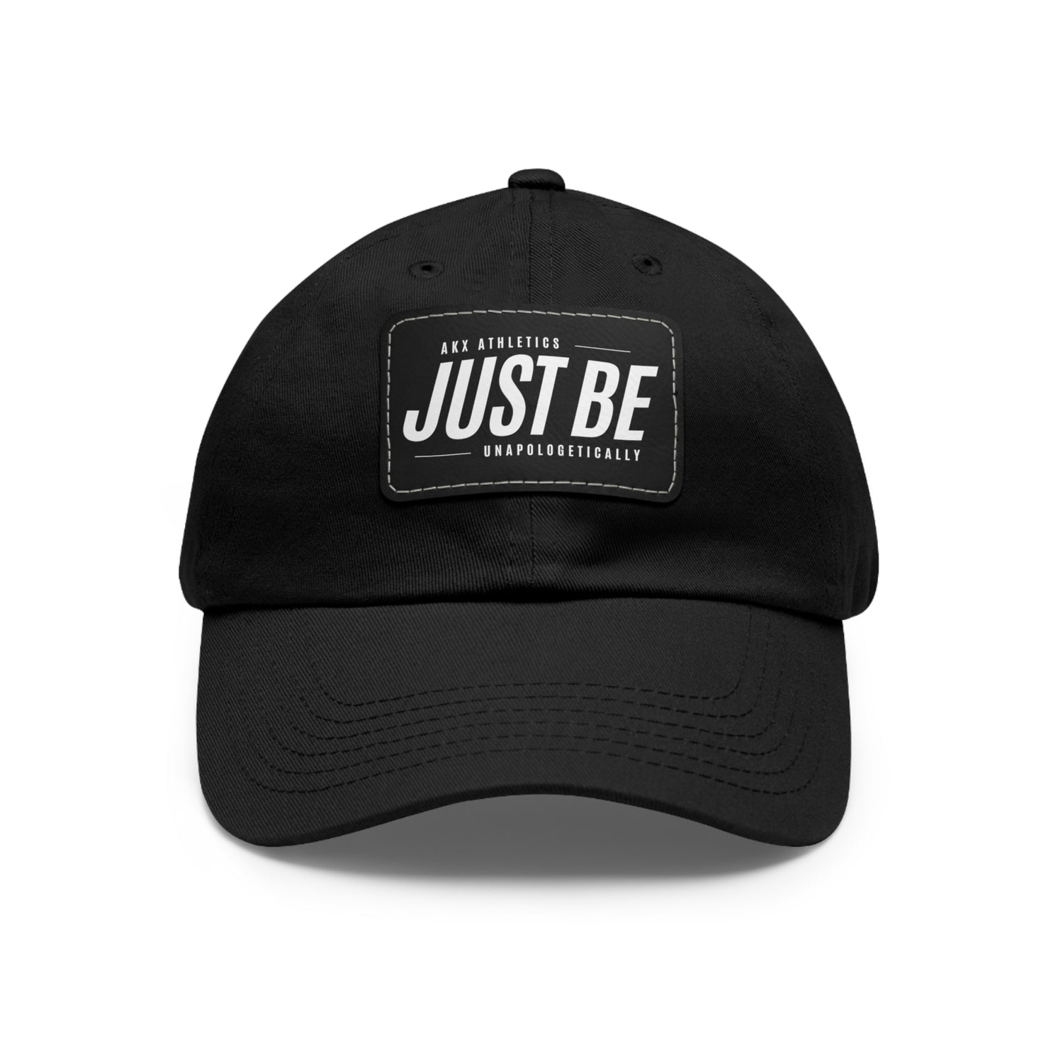 Just Be: Hat with Leather Patch (Rectangle)