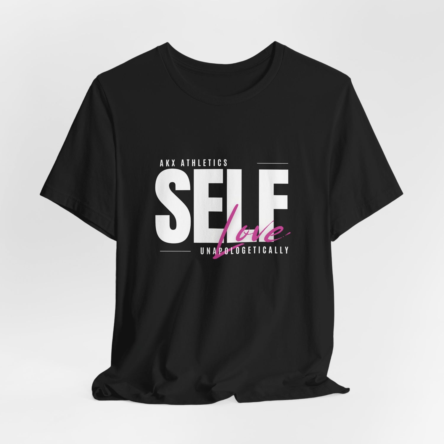 Self Love Big Display: T-Shirt With Heart Design Back