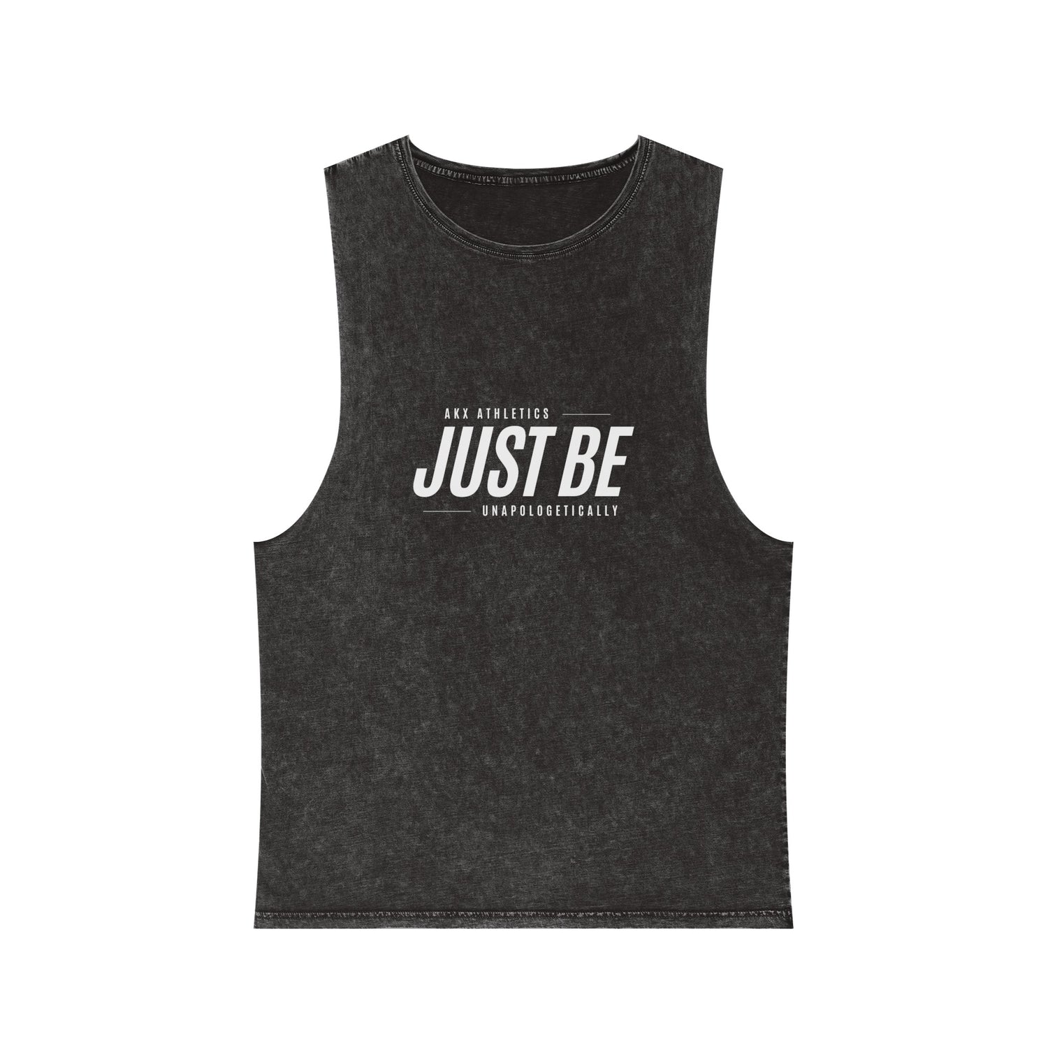 Just Be: Sleek Motivation Unisex Stonewash Tank