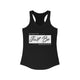 Just Be: Script Design Women's Racerback Tank