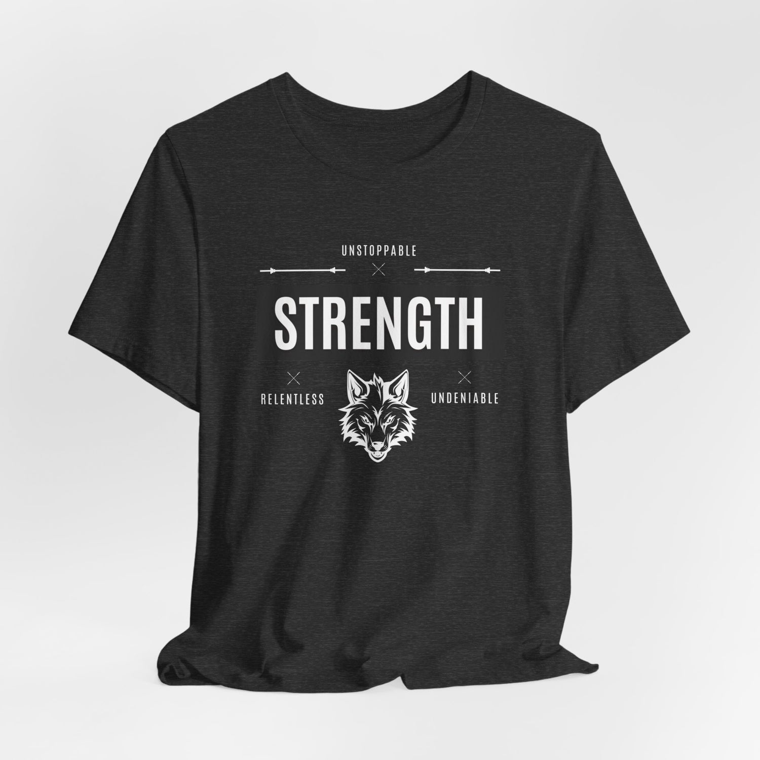 Strength Series: Dark Gray Wolf Unisex T-Shirt