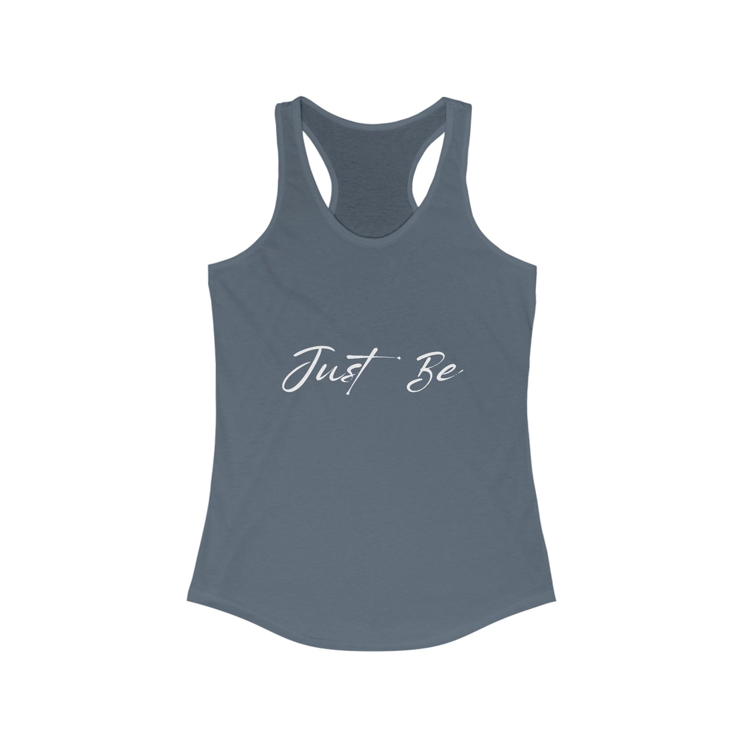 Just Be: Style 2 Script Women's Racerback Tank