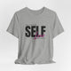 Self Love Big Display (Black Text): T-Shirt With Heart Design Back