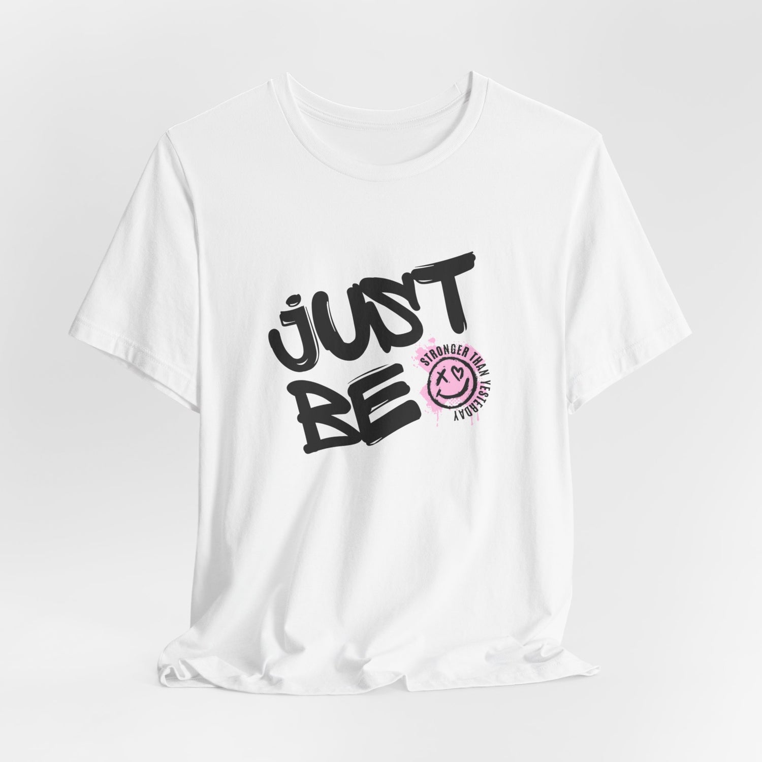 Just Be: Pink Graffiti Smile Unisex T-Shirt