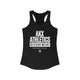 AKX Athletics Dept. (White Text): Women's Racerback Tank