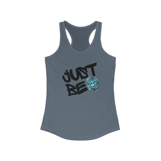 Just Be: Graffiti Smile Women's Racerback Tank