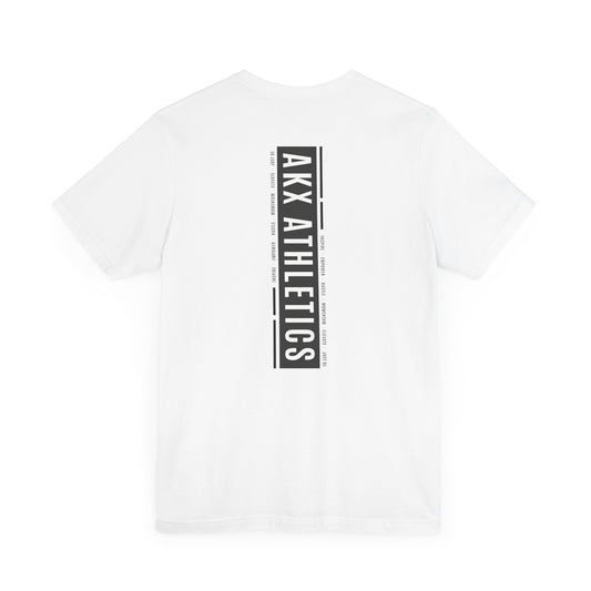 Momentum: With AKX Athletics Back Unisex T-Shirt (Black Text)