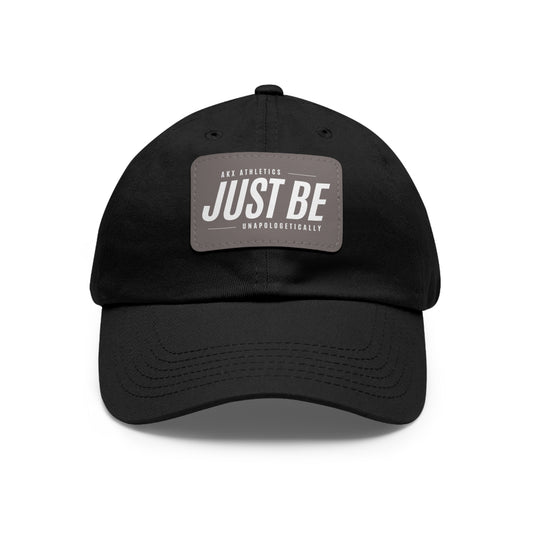 Just Be: Hat with Leather Patch (Rectangle)