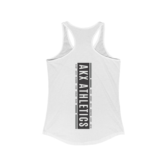 Strong Is Beautiful (Wolf Icon): Women's Racerback Tank