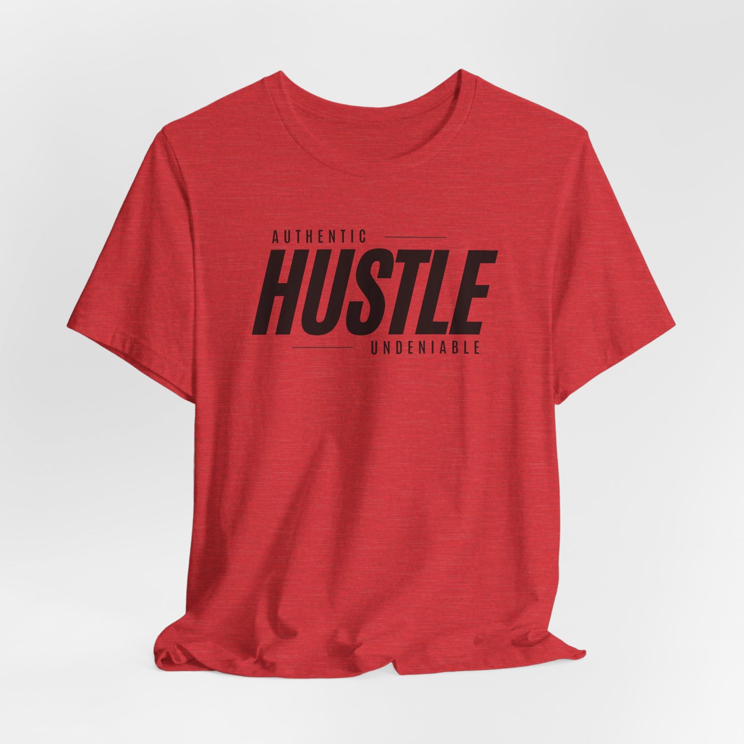 Hustle: Undeniable Unisex T-Shirt (Black Text)