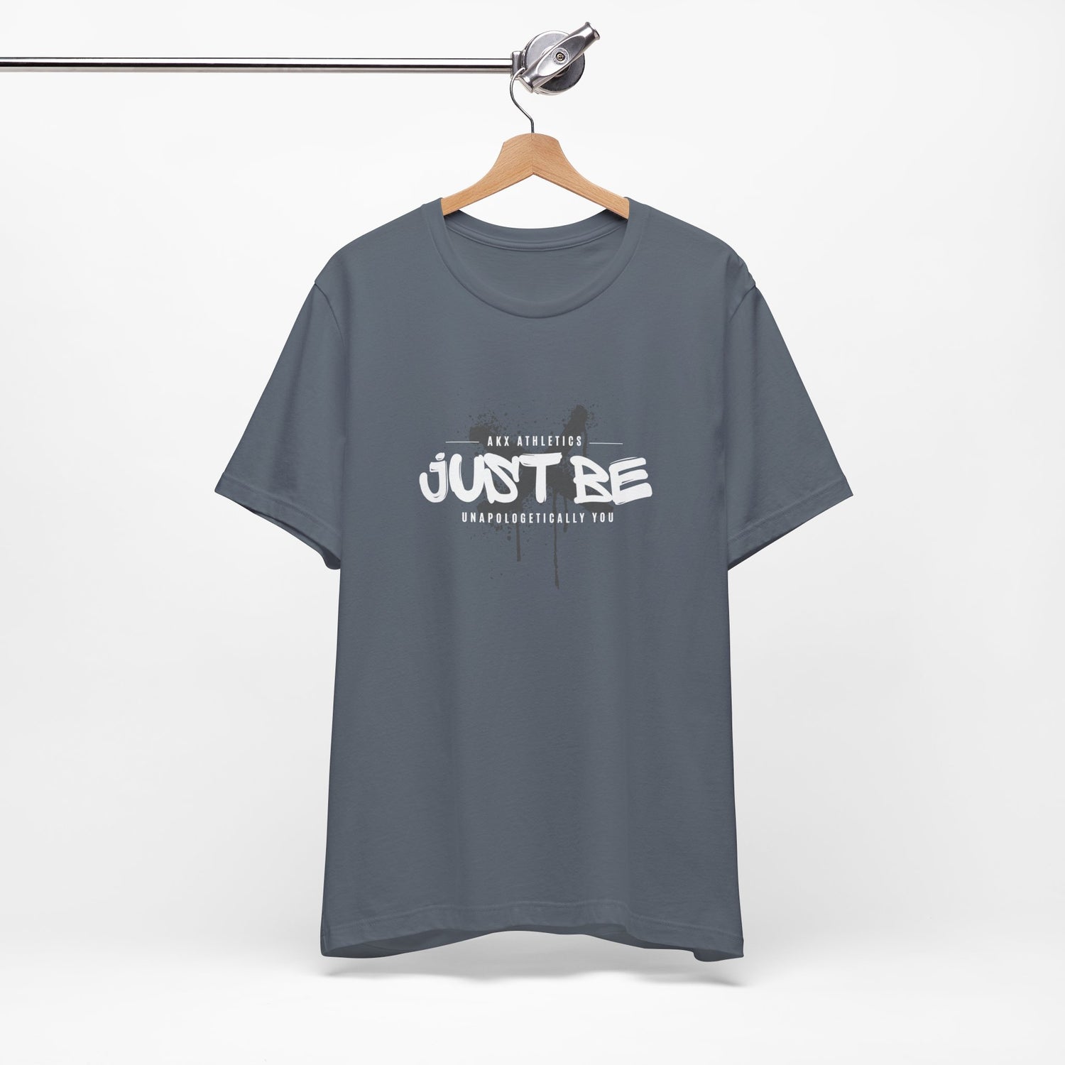 Just Be: Graffiti X-Out White Text Unisex T-Shirt