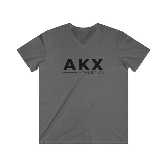 AKX Men's Fitted V-Neck Short Sleeve Tee